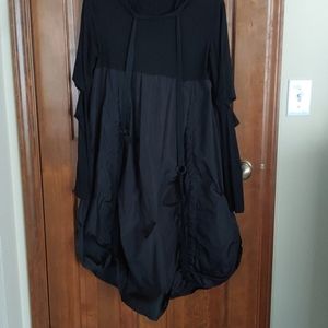 Black Marigold Shadows dress with adjustable straps